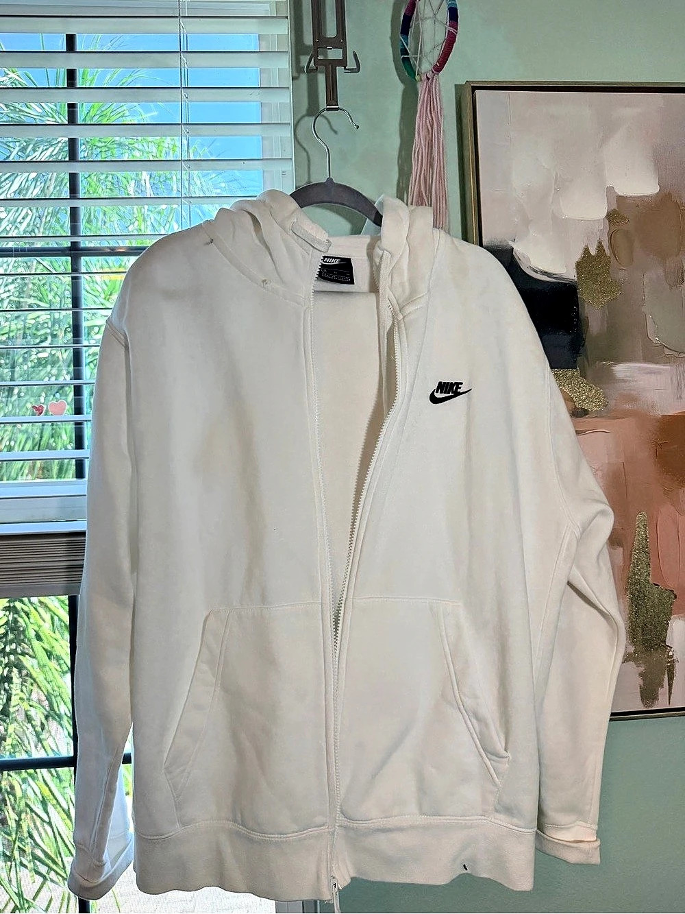 Nike Sportswear Club Fleece Full-Zip Hoodie & Joggers Set White XL